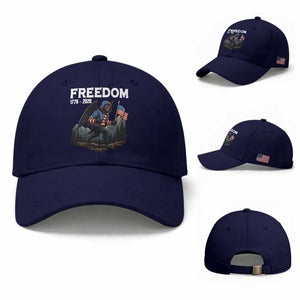 Patriotic Mothman Lover Baseball Cap Funny USA 250 Anniversary Gift TS12 Baseball Cap Universal Fit Dark Blue Print Your Wear