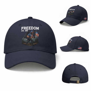 Patriotic Mothman Lover Baseball Cap Funny USA 250 Anniversary Gift TS12 Baseball Cap Universal Fit Navy Print Your Wear