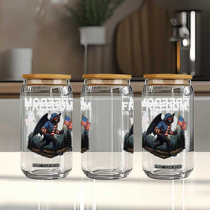Patriotic Mothman Lover Glass Can Funny USA 250 Anniversary Gift TS12 Print Your Wear
