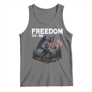 Patriotic Mothman Lover Tank Top Funny USA 250 Anniversary Gift TS12 Black Heather Print Your Wear
