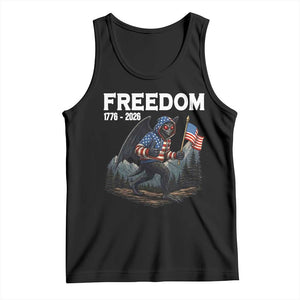 Patriotic Mothman Lover Tank Top Funny USA 250 Anniversary Gift TS12 Black Print Your Wear