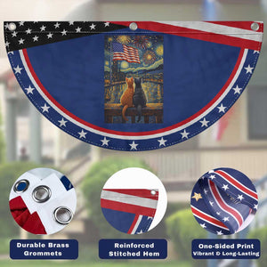 Starry Night Cat American Pride Patriotic Fan Flag Kitten Lover TS12 Print Your Wear