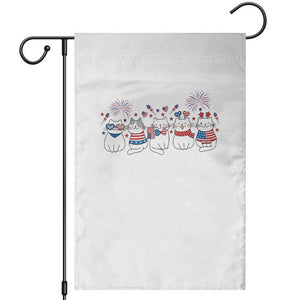 Patriotic Cat Lover Gift Garden Flag USA 250 Anniversary TS12 White Print Your Wear