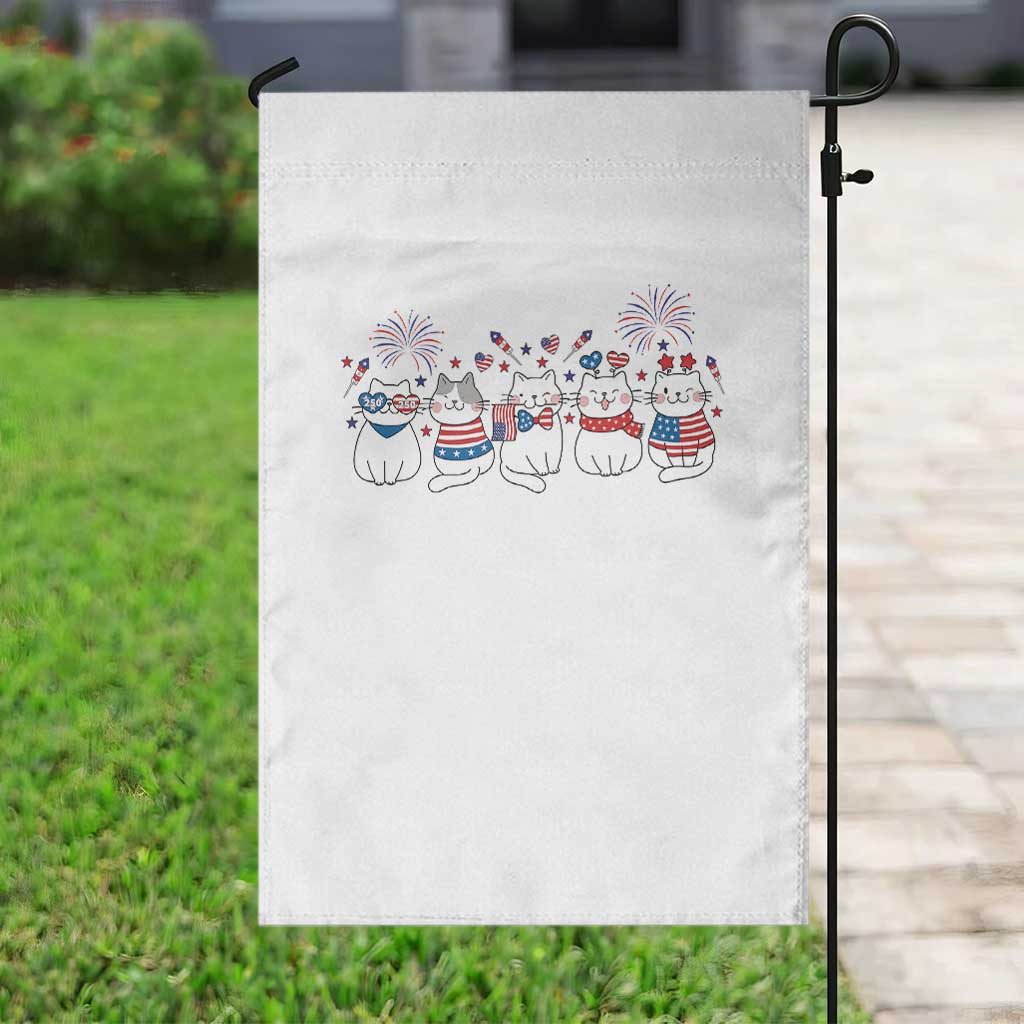 Patriotic Cat Lover Gift Garden Flag USA 250 Anniversary TS12 Print Your Wear