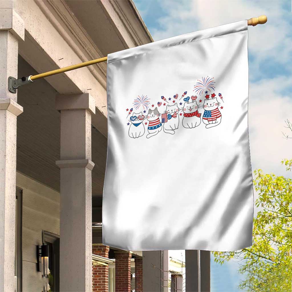 Patriotic Cat Lover Gift Garden Flag USA 250 Anniversary TS12 Print Your Wear