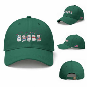 Patriotic Cat Lover Gift Baseball Cap USA 250 Anniversary TS12 Baseball Cap Universal Fit Irish Green Print Your Wear