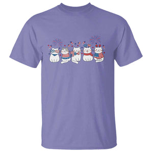 Patriotic Cat Lover Gift T Shirt USA 250 Anniversary TS12 Violet Print Your Wear