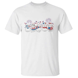 Patriotic Cat Lover Gift T Shirt USA 250 Anniversary TS12 White Print Your Wear