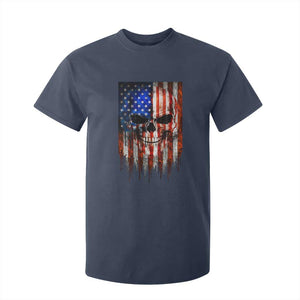 Patriotic Skull American Flag USA Pride T Shirt For Kid TS12 Navy Print Your Wear