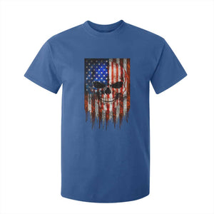 Patriotic Skull American Flag USA Pride T Shirt For Kid TS12 Royal Blue Print Your Wear