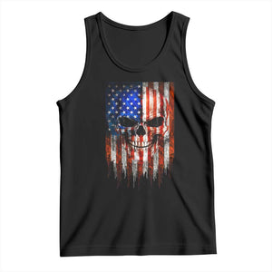 Patriotic Skull American Flag USA Pride Tank Top TS12 Black Print Your Wear