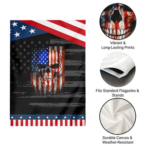 Patriotic Skull American Flag USA Pride Garden Flag TS12 Print Your Wear