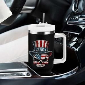 American Flag Skull Patriotic Pride Tumbler With Handle USA 250 Anniversary TS12 Print Your Wear