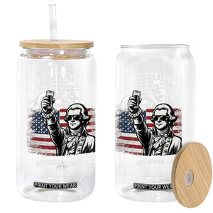 Patriotic Thomas Jefferson Glass Can Cheers To 250 Years TS12 Print Your Wear