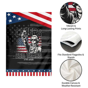 Patriotic Thomas Jefferson Garden Flag Cheers To 250 Years TS12 Print Your Wear