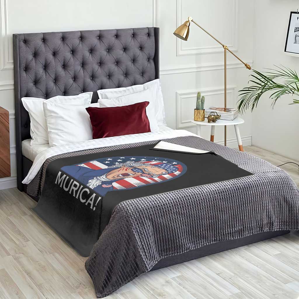 Funny Murica Thomas Jefferson Throw Blanket Founding Father Gift TS12 Print Your Wear