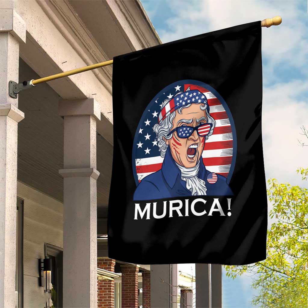Funny Murica Thomas Jefferson Garden Flag Founding Father Gift TS12 Print Your Wear