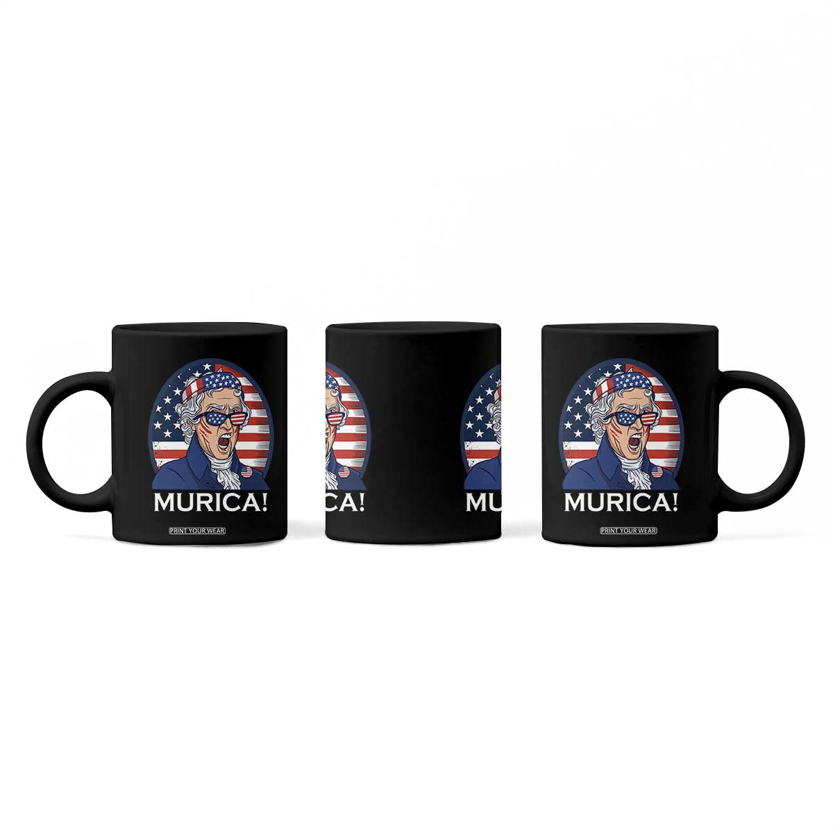 Funny Murica Thomas Jefferson Coffee Mug Founding Father Gift TS12 Print Your Wear