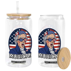 Funny Murica Thomas Jefferson Glass Can Founding Father Gift TS12 Print Your Wear
