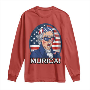 Funny Murica Thomas Jefferson Long Sleeve Shirt Founding Father Gift TS12 Red Print Your Wear