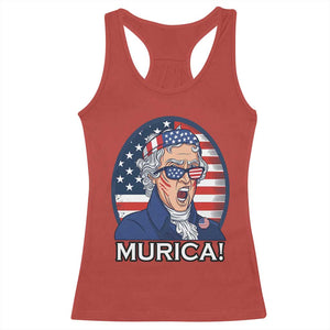Funny Murica Thomas Jefferson Racerback Tank Top Founding Father Gift TS12 Red Print Your Wear