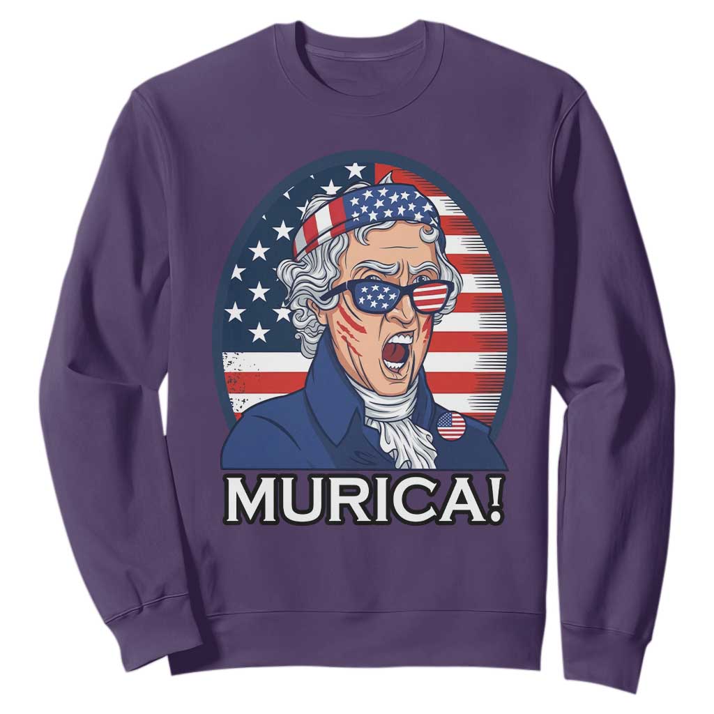Funny Murica Thomas Jefferson Sweatshirt Founding Father Gift TS12 Purple Print Your Wear