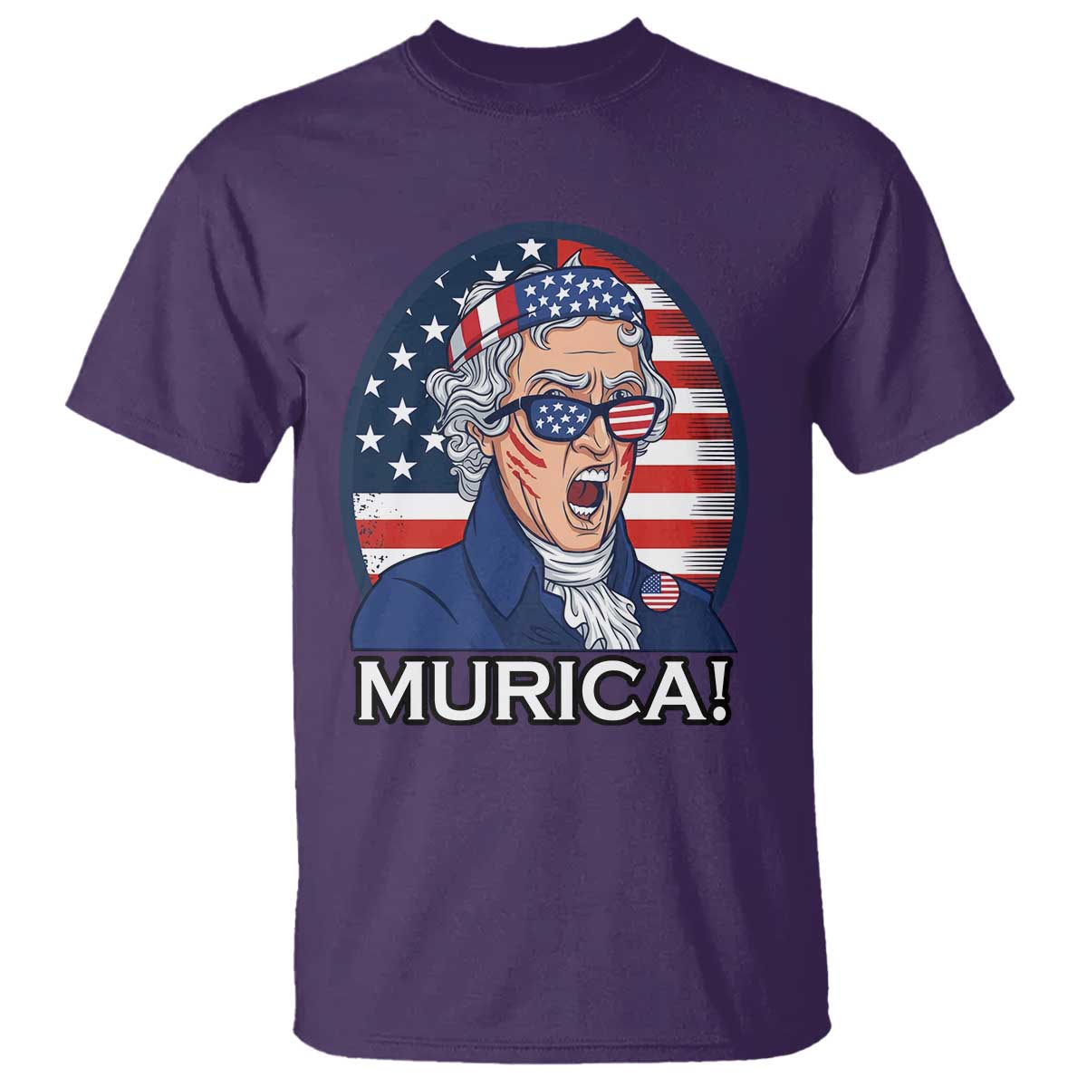 Funny Murica Thomas Jefferson T Shirt Founding Father Gift TS12 Purple Print Your Wear