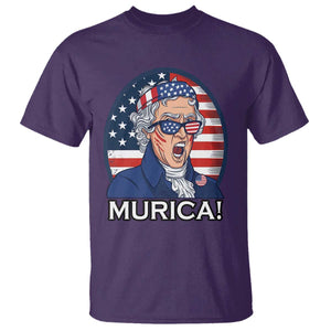Funny Murica Thomas Jefferson T Shirt Founding Father Gift TS12 Purple Print Your Wear
