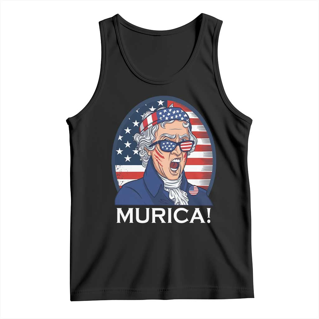 Funny Murica Thomas Jefferson Tank Top Founding Father Gift TS12 Black Print Your Wear