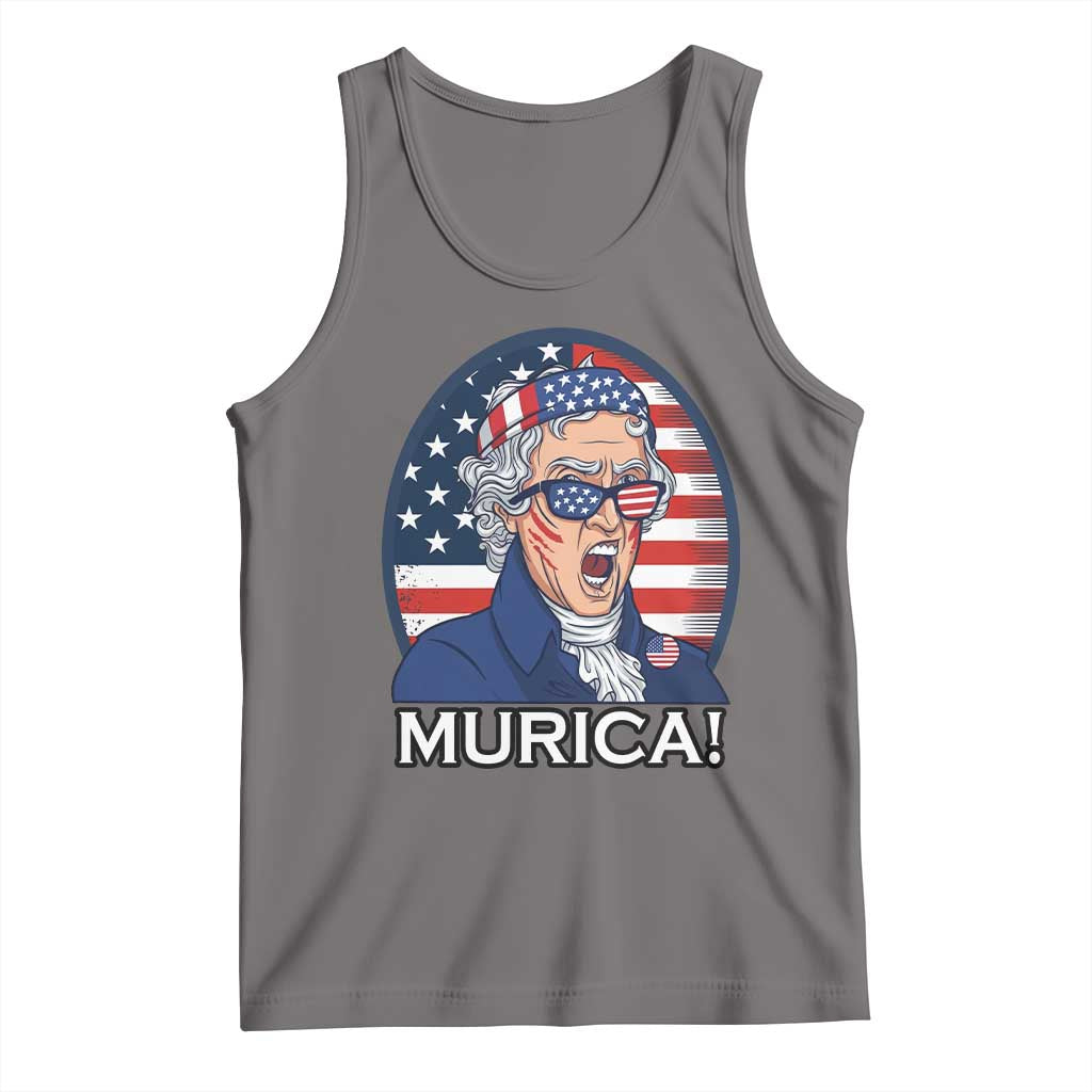 Funny Murica Thomas Jefferson Tank Top Founding Father Gift TS12 Deep Heather Print Your Wear