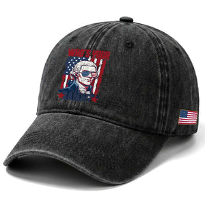 Funny Thomas Jefferson Washed Cotton Baseball Cap Who Is Your Daddy TS12 Print Your Wear