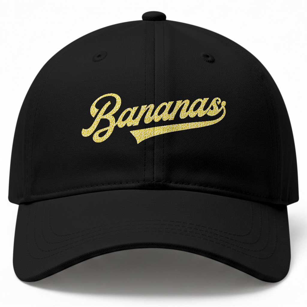 Funny Banana Pattern Typography Baseball Cap Retro Throwback Fruit Lover TS12 Print Your Wear