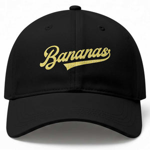 Funny Banana Pattern Typography Baseball Cap Retro Throwback Fruit Lover TS12 Print Your Wear