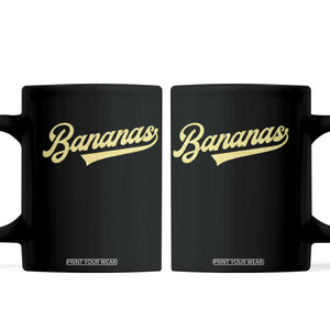 Funny Banana Pattern Typography Coffee Mug Retro Throwback Fruit Lover TS12 Black Print Your Wear