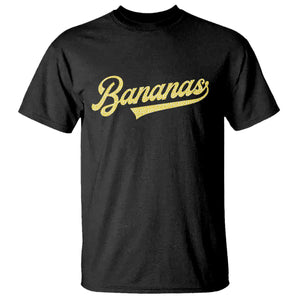 Funny Banana Pattern Typography T Shirt Retro Throwback Fruit Lover TS12 Black Print Your Wear
