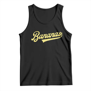 Funny Banana Pattern Typography Tank Top Retro Throwback Fruit Lover TS12 Black Print Your Wear