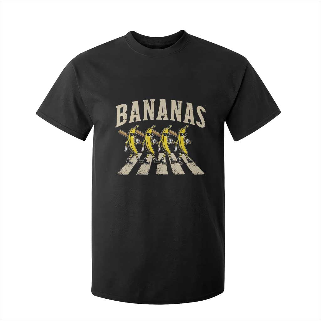 Retro Bananas Parody T Shirt For Kid Funny Baseball Player Gift TS12 Black Print Your Wear