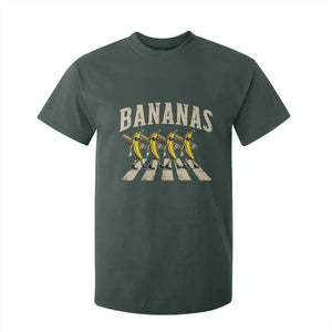 Retro Bananas Parody T Shirt For Kid Funny Baseball Player Gift TS12 Dark Forest Green Print Your Wear