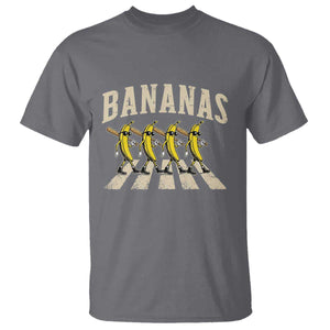 Retro Bananas Parody T Shirt Funny Baseball Player Gift TS12 Charcoal Print Your Wear