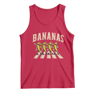 Retro Bananas Parody Tank Top Funny Baseball Player Gift TS12 Red Print Your Wear