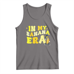 Funny In My Banana Era Graphic Tank Top Retro Fruit Lover TS12 Deep Heather Print Your Wear