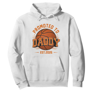 Personalized Basketball Daddy Hoodie Custom Number First Time Dad Pregnancy Announcement TS12 White Print Your Wear