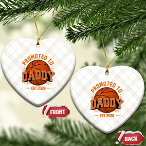 Personalized Basketball Daddy Ceramic Ornament Custom Number First Time Dad Pregnancy Announcement TS12 Print Your Wear