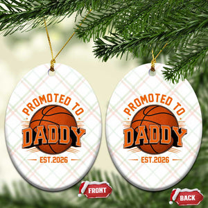 Personalized Basketball Daddy Ceramic Ornament Custom Number First Time Dad Pregnancy Announcement TS12 Print Your Wear