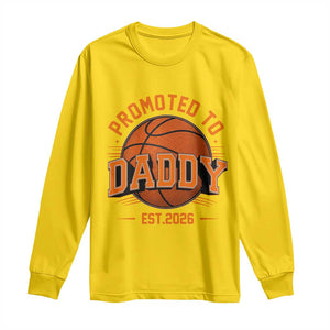 Personalized Basketball Daddy Long Sleeve Shirt Custom Number First Time Dad Pregnancy Announcement TS12 Daisy Print Your Wear