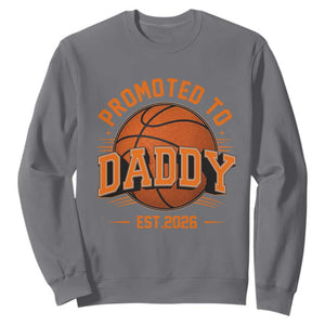 Personalized Basketball Daddy Sweatshirt Custom Number First Time Dad Pregnancy Announcement TS12 Charcoal Print Your Wear