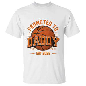 Personalized Basketball Daddy T Shirt Custom Number First Time Dad Pregnancy Announcement TS12 White Print Your Wear