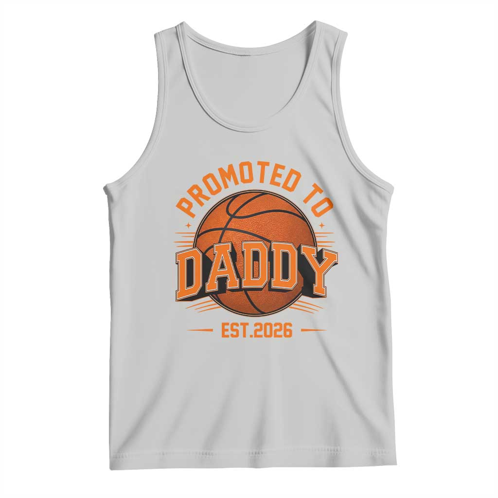 Personalized Basketball Daddy Tank Top Custom Number First Time Dad Pregnancy Announcement TS12 Ash Print Your Wear