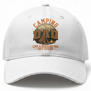 Camping Dad Like A Regular Dad But Cooler Baseball Cap Funny Fathers Day Gift TS12 Print Your Wear