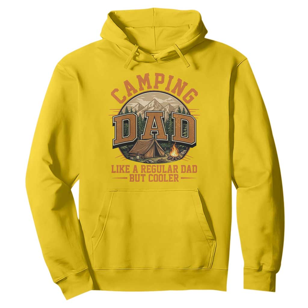 Camping Dad Like A Regular Dad But Cooler Hoodie Funny Fathers Day Gift TS12 Daisy Print Your Wear